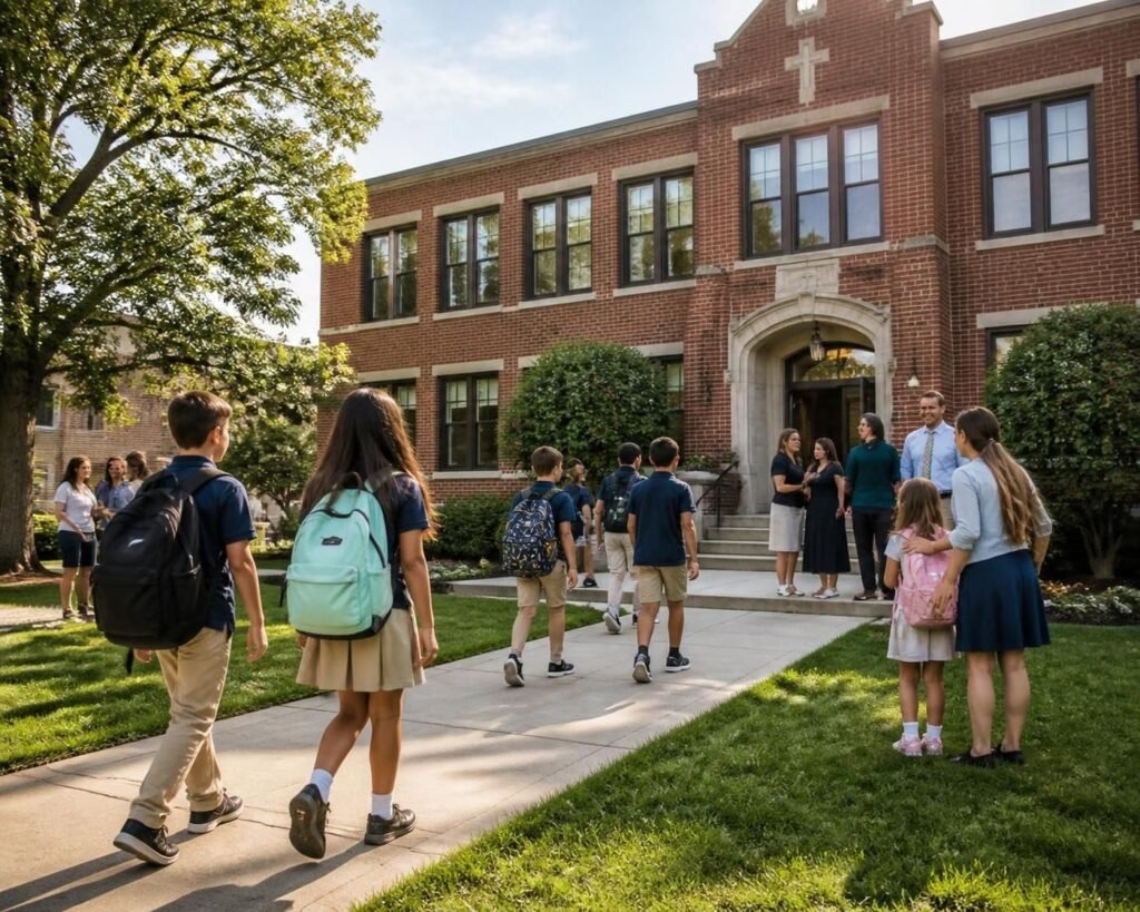 Catholic School scene